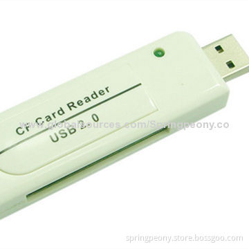 Promotion CF Card Reader with High-speed USB2.0 Plug Port, Supports Plug-and-play Function as Gifts